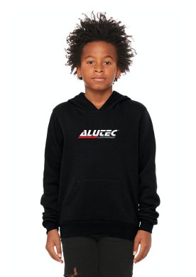 Barn hoodie Alutec, svart