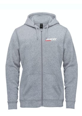 Hoodjacka Alutec, gråmelerad