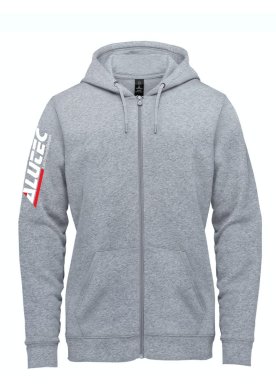 Hoodjacka Alutec, gråmelerad
