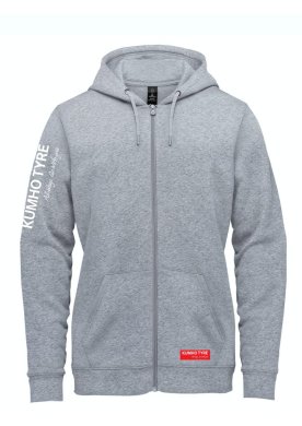 Hoodjacka Kumho, gråmelerad