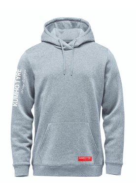 Hoodie Kumho, gråmelerad