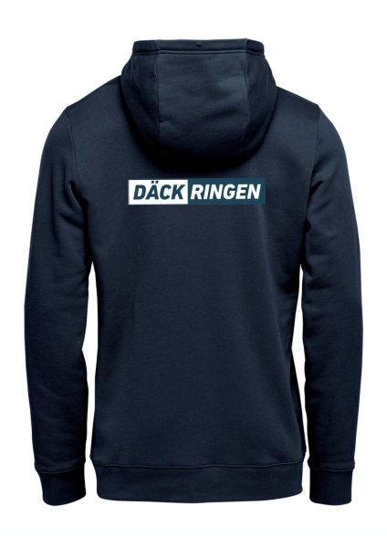 Zoom bild av Hoodjacka Däckringen, marinblå
